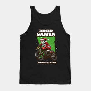 Biker santa funny Tank Top